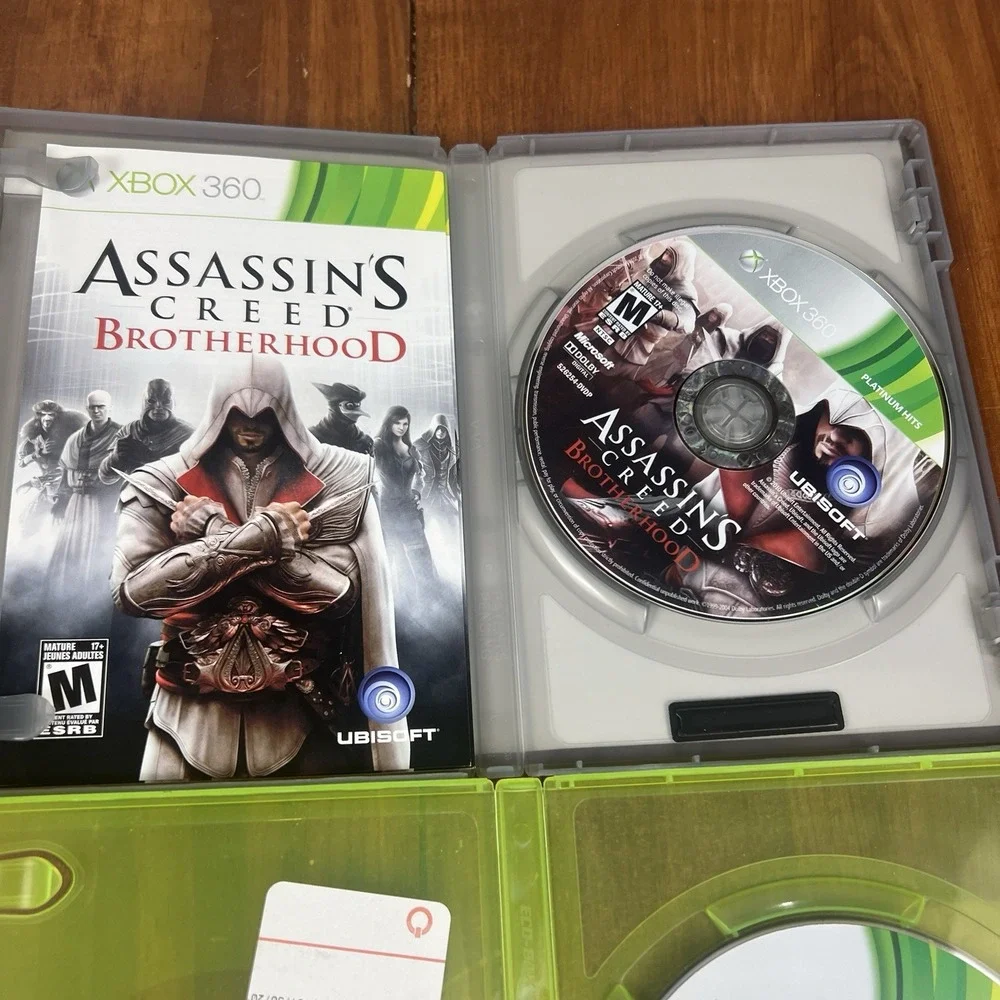 Xbox 360 2 Game Lot Assassin's Creed Brotherhood Need For Speed Most Wanted
